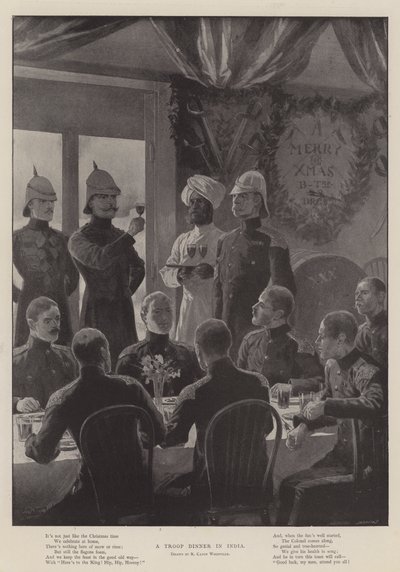 A Troop Dinner in India by Richard Caton Woodville junior